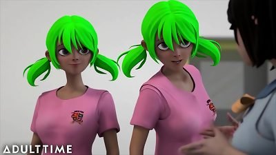 ADULT TIME hentai sex college - Giantess educator & student bondage