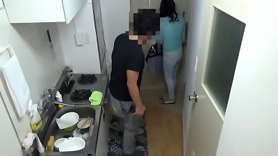 Work of rental elder woman-face behind wifey that husband does not know file NO.56-