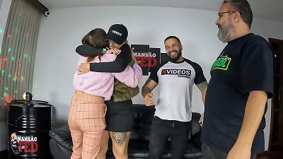 We went to ted's house and got prepared with ted and his wife!