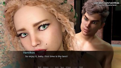 Betrayed | horny light-haired lean stepsister dual invasion with stepbrother's big sausage and a cucumber in her rump | My sexiest gameplay moments | Part #2