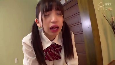 steamy puny asian teen In college Uniform penetrated By senior stud