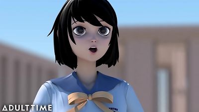 ADULT TIME anime porn sister rails shaft & lezzie schoolgirls manga porn hump
