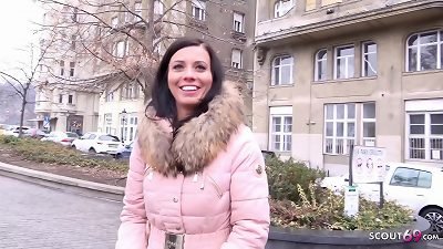 GERMAN SCOUT - ideal super-cute mom VICKY converse TO plumb AT REAL STREET audition
