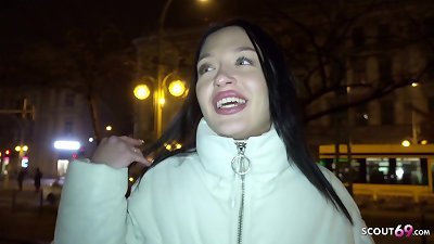GERMAN SCOUT - thin jeans damsel talk TO EYE rolling climax screw AT fake MODEL JOB
