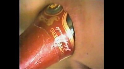champagne Bottle in pink hole of girl