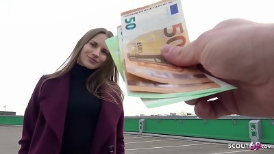 GERMAN SCOUT - slender TOURIST girl STELLA GET fuck FOR CASH AT STREET PICK UP MODEL JOB